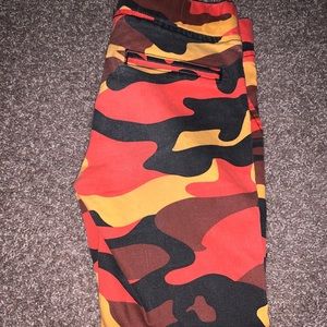 orange cargo pants .